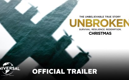 Anuncio de Unbroken pelicula dirigida por Angelina Jolie Based on a True Story
