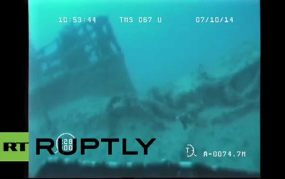 Descubren submarino ruso en el fondo del mar Negro