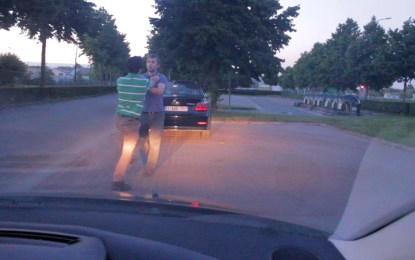 Un fin inesperado para una pelea de carretera