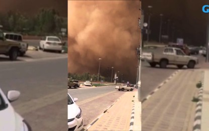 ‘Ensayando el apocalipsis’: Una tormenta de arena en Arabia Saudita deja escenas del fin del mundo