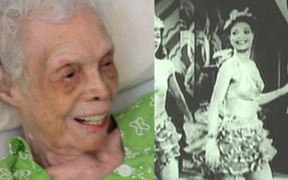 Reacción de una mujer de 102 años al verse por primera vez bailando en su juventud