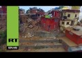 Tomas aéreas de Katmandú antes y después del mortífero terremoto en Nepal