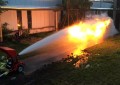El ‘combate’ entre un lanzallamas y un cañón de agua se vuelve viral en YouTube