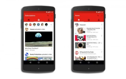 YouTube cambia su aplicación en celulares