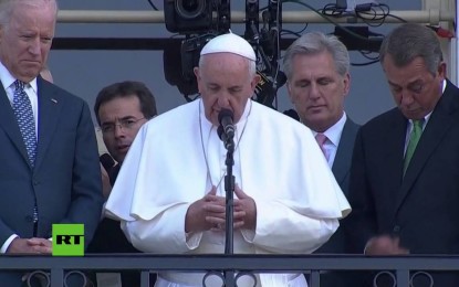 El discurso del papa Francisco conmueve hasta el llanto a un político estadounidense