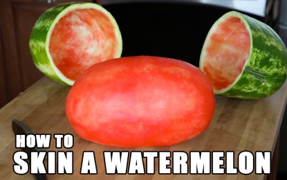 VÍDEO: Aprende a pelar un watermelon a la perfección