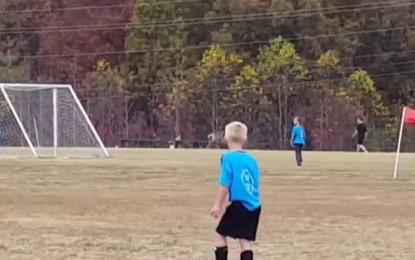 Un ciervo interrumpe un partido para meter un golazo