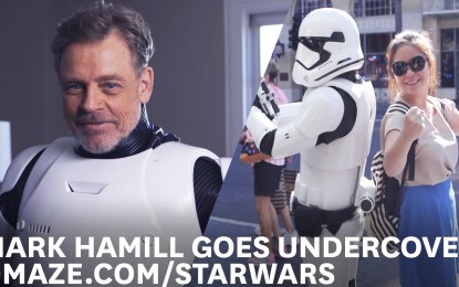 Mark Hamill El Famoso Luke Skywalker se Disfraza de Stormtrooper (Video)