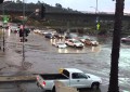 Fuertes lluvias transforman un Lamborghini en un submarino