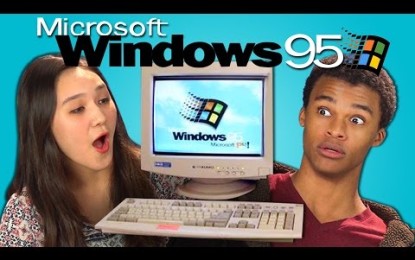 Así reaccionan los jóvenes de ahora al ver computadores con Windows 95