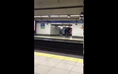Lanzan a un joven a las vías del metro de Madrid durante una brutal pelea