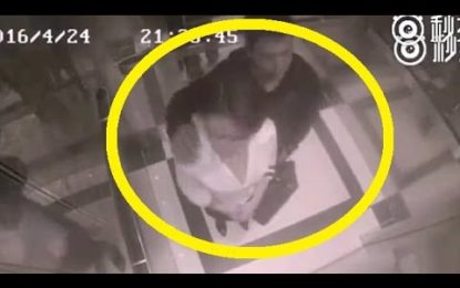 Video viral: Quiso propasarse con una chica en un ascensor y recibió su merecido