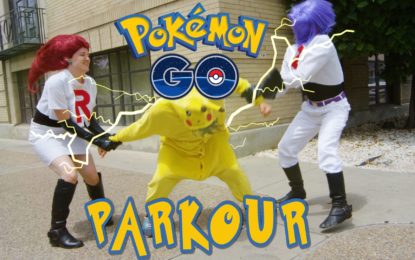 Pokémon Go luce más divertido si se mezcla con el parkour