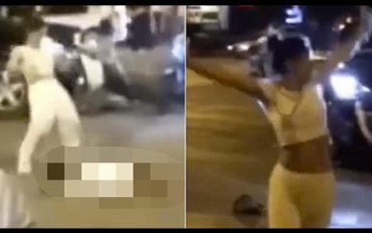 FUERTES IMÁGENES: Mujer baila sobre el cadáver de un hombre después de atropellarlo con su coche