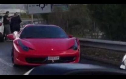 Neymar estrella su Ferrari de 300.000 euros y sale ileso: Así quedó el coche