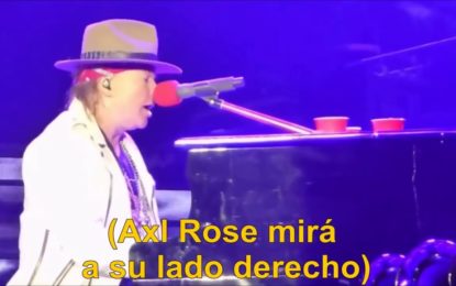 Un ‘fantasma’ da la nota en un concierto de Guns N’ Roses