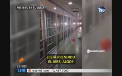 Un globo se desplaza solo y persigue a la gente en un hospital de niños