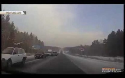 Conductor ruso graba el momento exacto de su muerte estrellado contra un camión