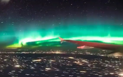 Impresionantes imágenes de la aurora boreal a más de 10 kilómetros de altura