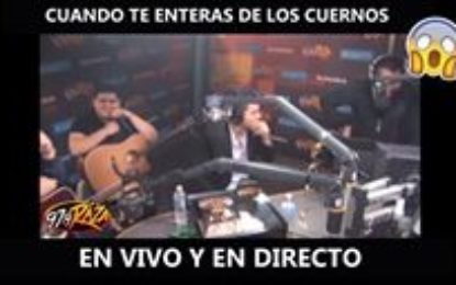 Dedica serenata y se entera en vivo que su novia tiene otro