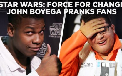 John Boyega de Star Wars The Force Awakens Sorprende a Fanaticos en el Star Wars Celebration 2017