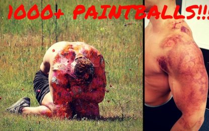 Así se te queda el cuerpo tras recibir 1.000 disparos de paintball