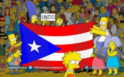 Los Simpson ayudan a Puerto Rico criticando a Trump