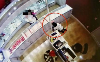 Video chocante: Usan a sus hijos menores para robar en una joyería de EE.UU.