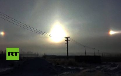 VIDEO: ¿Hubo tres soles en el cielo de China en Navidad?