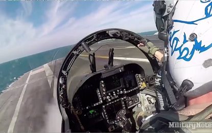 VIDEO: Así se siente al despegar de un caza F-18 desde un portaaviones