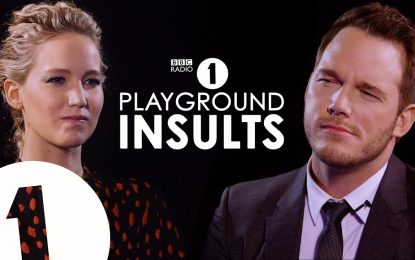 Los Actores Chris Pratt (Jurassic World) y Jennifer Lawrence (X-MEN) Se Insultan El Uno al Otro Very Funny