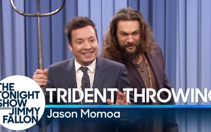 El Famoso Actor Jason Momoa (Aquaman) Jugando con Jimmy Fallon Very Funny