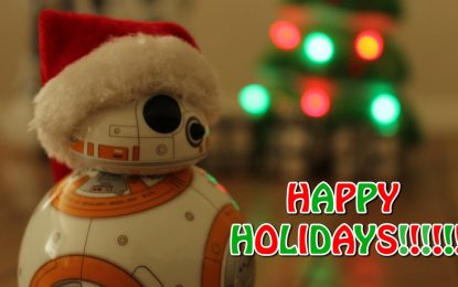 Merry Christmas from Star Wars Droids BB-8 and R2-D2
