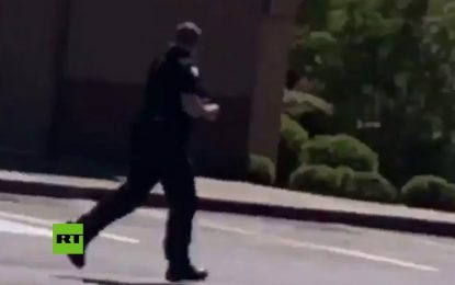 ¡Están disparando, están disparando, están..!”: Una testigo de un tiroteo no puede dejar de gritar (VIDEO)