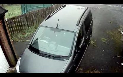 VIDEO: Ladrón intenta robar un coche y recibe un ‘karma’ instantáneo en forma de ladrillazo en pleno rostro
