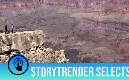 VIDEO: Una turista casi cae a un acantilado mientras intentaba fotografiar a su madre en el Gran Cañón