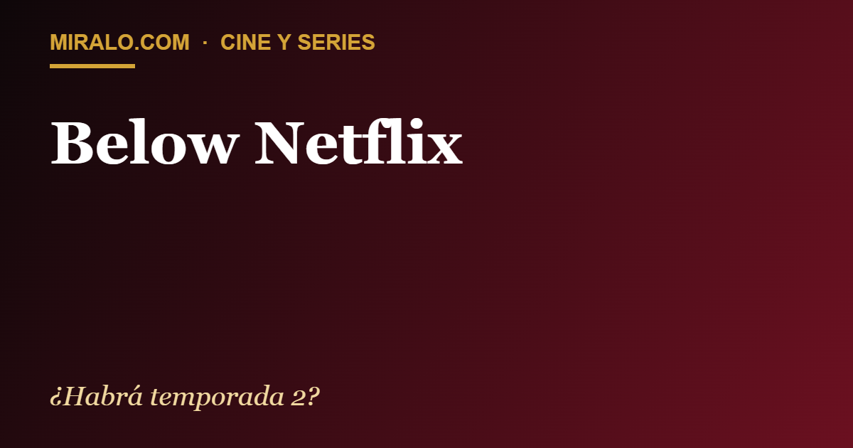 Below Netflix